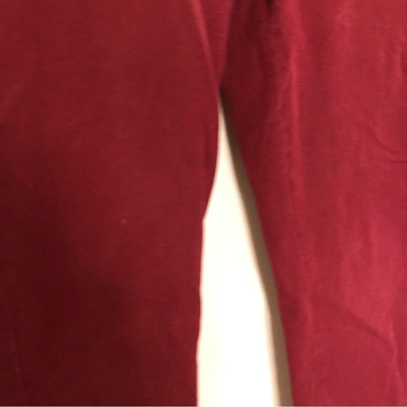 Madewell Reade Pants Burgundy 6 - Picture 2 of 6